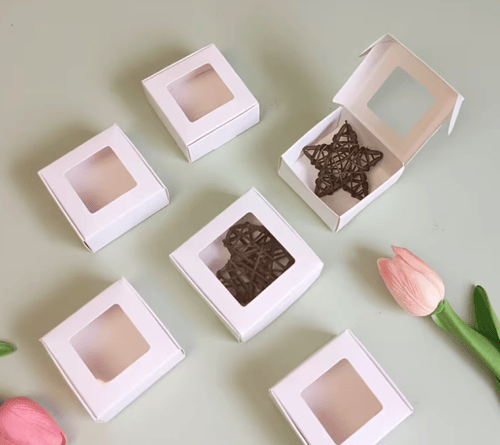 علب توزيعات ساده بشفاف مقاس صغير