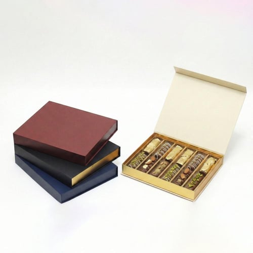 علب شوكولاتة فاخره مقسمه