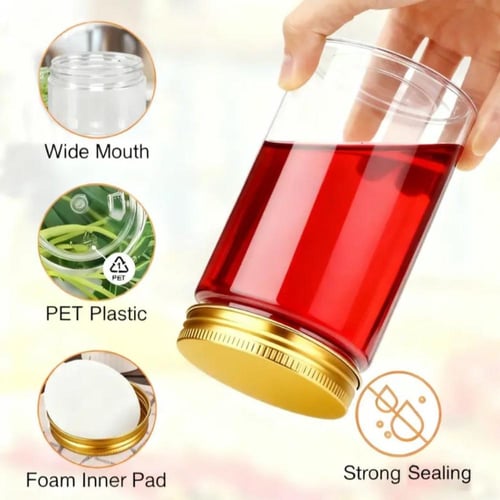 برطمان غطاء ذهبي مميز