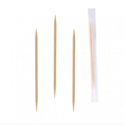 اعواد خشبيه للأسنان مغلفه