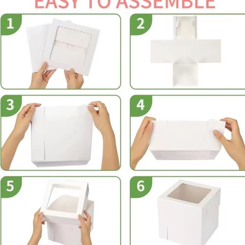 علب كيك ورقيه مرتفعه