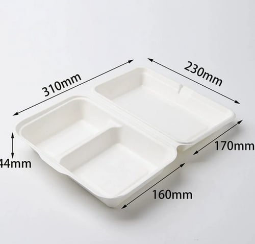 علب وجبات قصب السكر