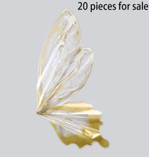 تغاليف ورد فراشه شفاف