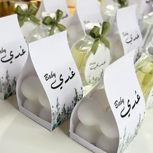 توزيعات مطبوعه لشموع الببليز