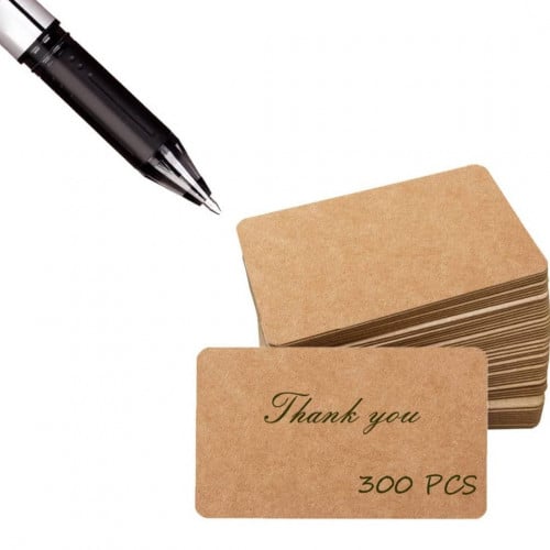 كارت مستطيل ساده بني