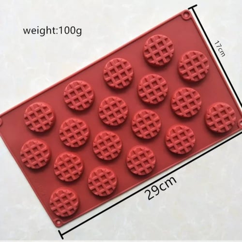 فالب سيلكون وافل دائري ميني