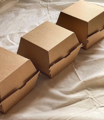 علب برجر كرتونيه سميكه بالكرتون