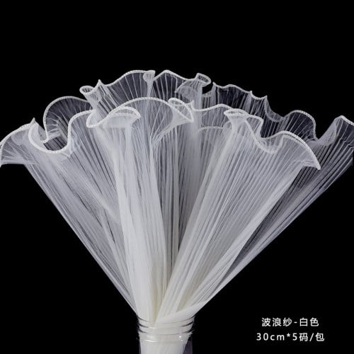 تغليف ورد قماش ابيض