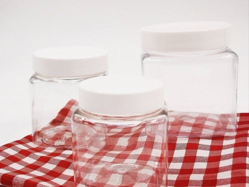 برطمان مربع مقاسات مختلفه