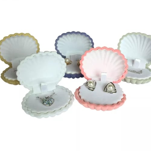 علب شكل صدف للاكسسوارات والتوزيعات