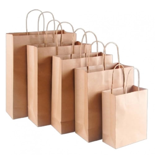 أكياس ورقيه بحبل مبروم