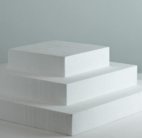 قواعد كيك فلين مربع