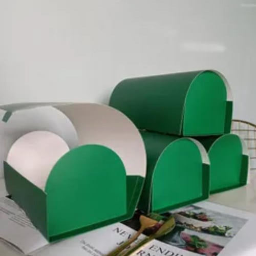 علب نصف دائري