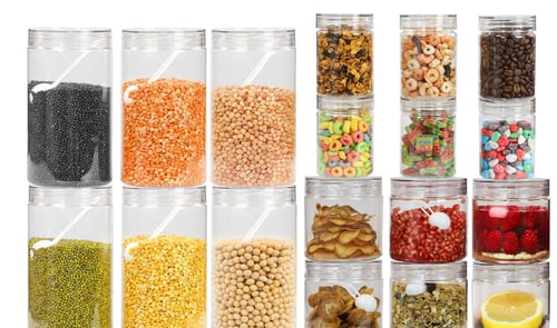 برطمانات اكريلك بالكرتون