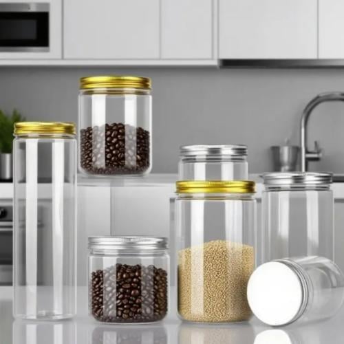 برطمان غطاء ذهبي مميز