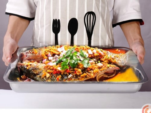 صينيه استيل عميقه