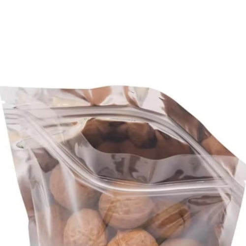 اكياس قهوه شفافه من جهه فضي