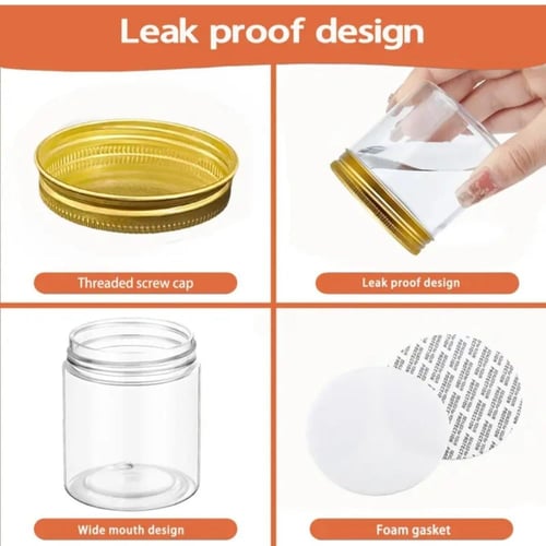 برطمان غطاء ذهبي مميز