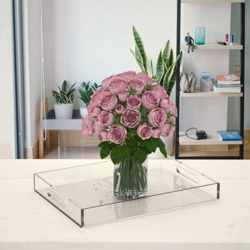 صواني تقديم اكريلك شفافه