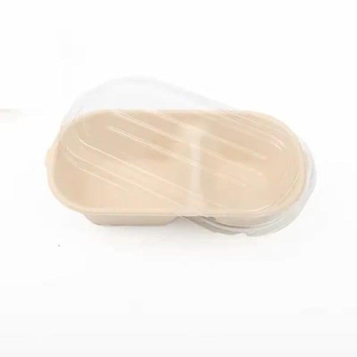 علب طعام مقسمة مصنوعة من قصب السكر الحجم: 850 مل ا...