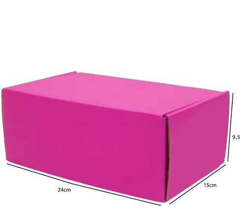 علب شحن مقاس 24*15*9.5 سم بعدة الوان