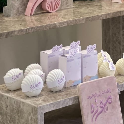 علب شكل صدف للاكسسوارات والتوزيعات