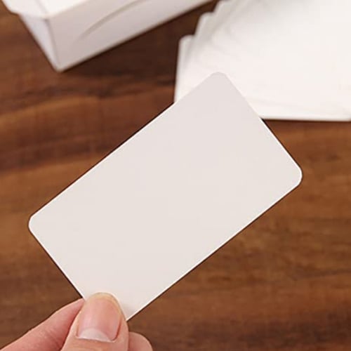 كرت اعمال ساده ابيض