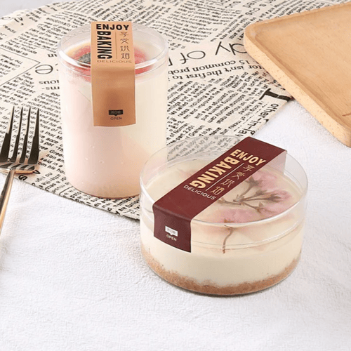 علب اكريليك مدور