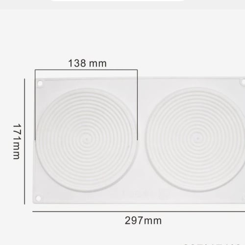 قالب سليكون دائري حلزوني