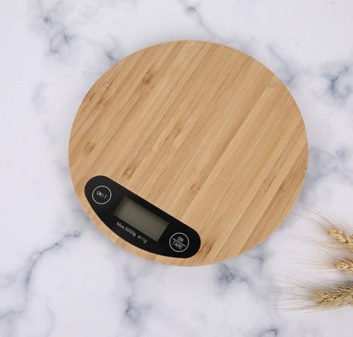 ميزان دائري خشبي