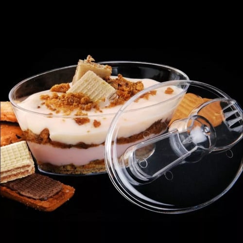 علب اكريلك مع ملعقه