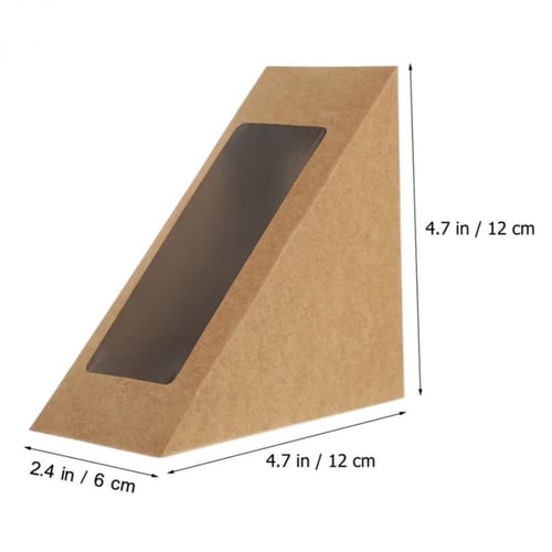 علب كلوب ساندويش مثلثه بطبقه عازله داخليه