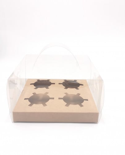 علب شفافه كب كيك