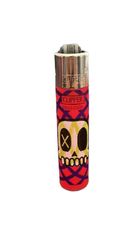 Small Clipper lighter with skull design