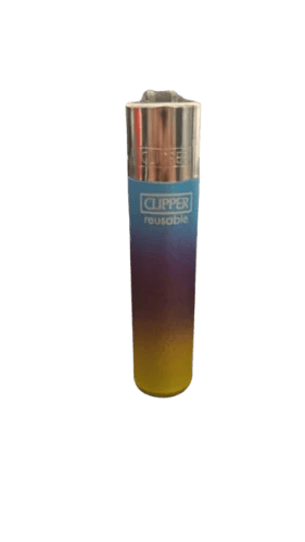 Clipper lighter with a design of wavy colors