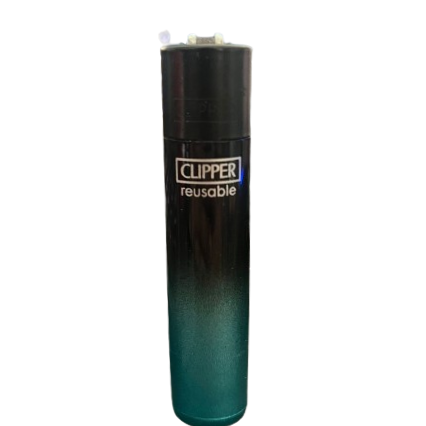 Clipper lighter with a gradient blue design