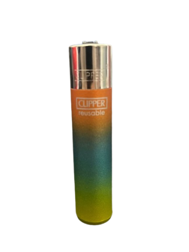 Clipper lighter with a design of wavy colors