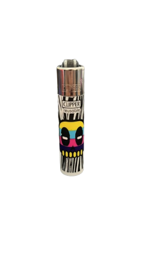 Small Clipper lighter with skull design