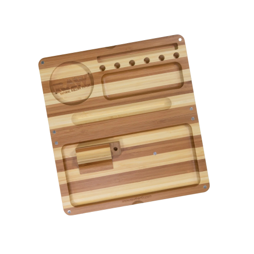 Plate for raw bamboo pattern reversible