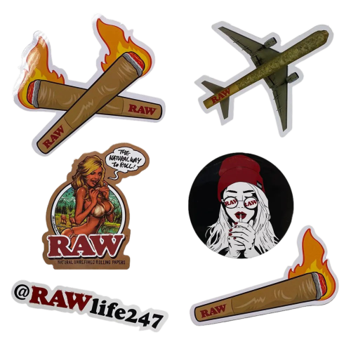 Raw sticker set