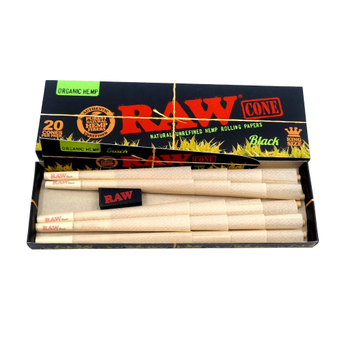 Black organic paper, royal size, 20 sheets