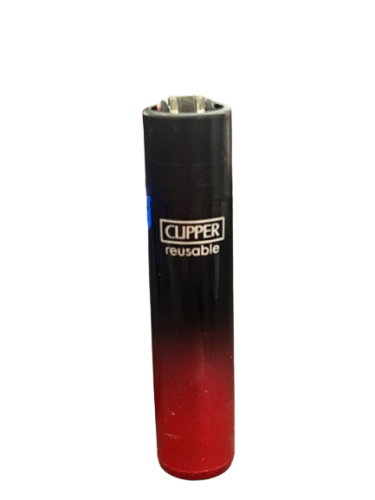 Clipper lighter with a red gradient design