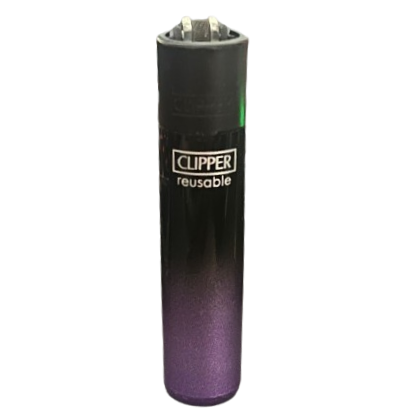 Clipper lighter with a purple gradient design