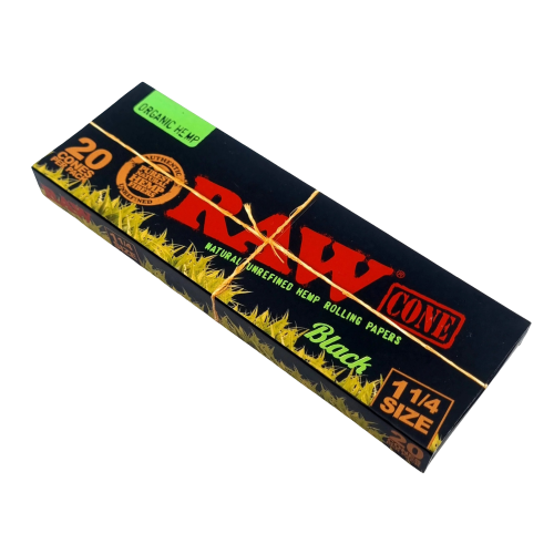 Black organic rolling paper 1 1/4 20 sheets