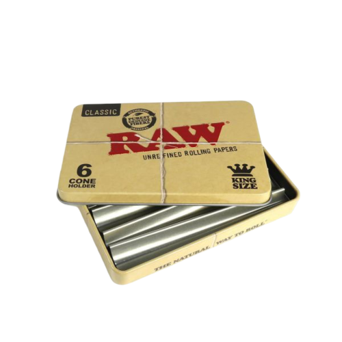 Metal container for storing 6 wrapped papers