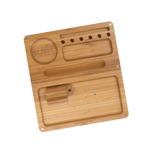 Plate for raw bamboo, reversible