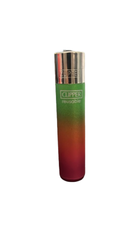 Clipper lighter with a design of wavy colors