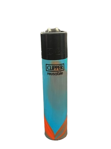 Clipper lighter with a design of wavy colors