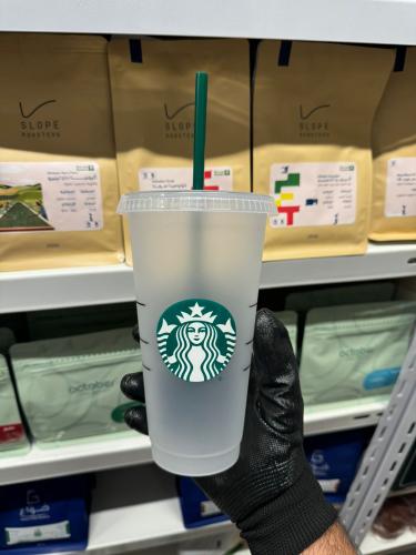 كوب ستاربكس بلاستيك 710 مل - شفاف