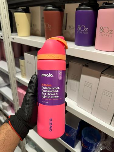 أوالا زجاجة مياه معزولة من الفولاذ المقاوم للصدأ م...